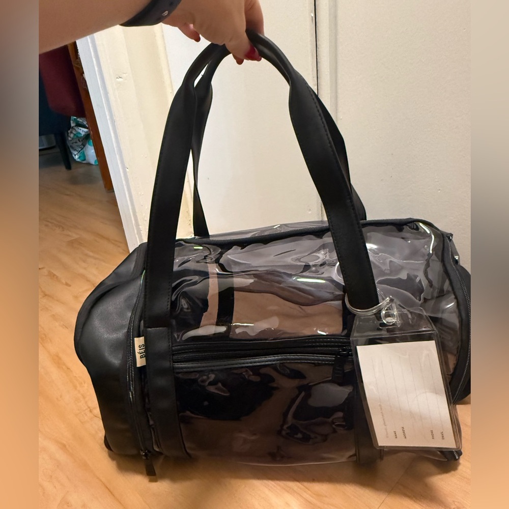 Beis - Transparent Black Duffel Bag